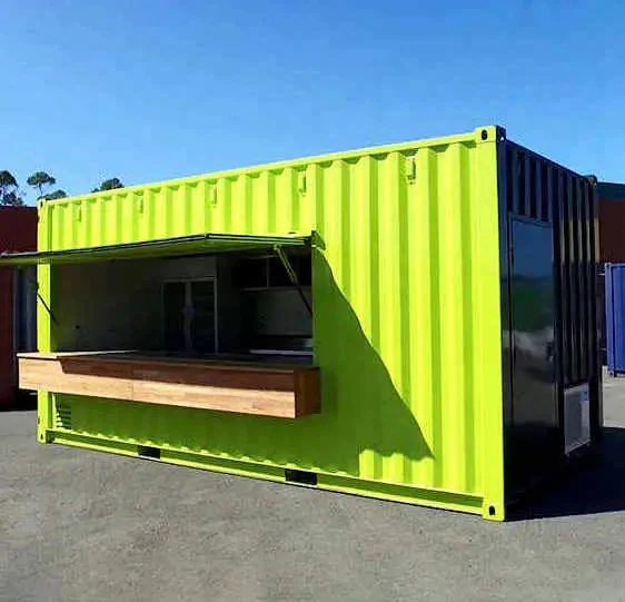 Low Price Prefab 20FT Shipping Container Coffee Bar Outdoor Business