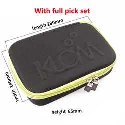 For KLOM Locksmith Tools Rechargable Cordless Electric electronic Lock Gun Drill Lock Tool Kit full Sets