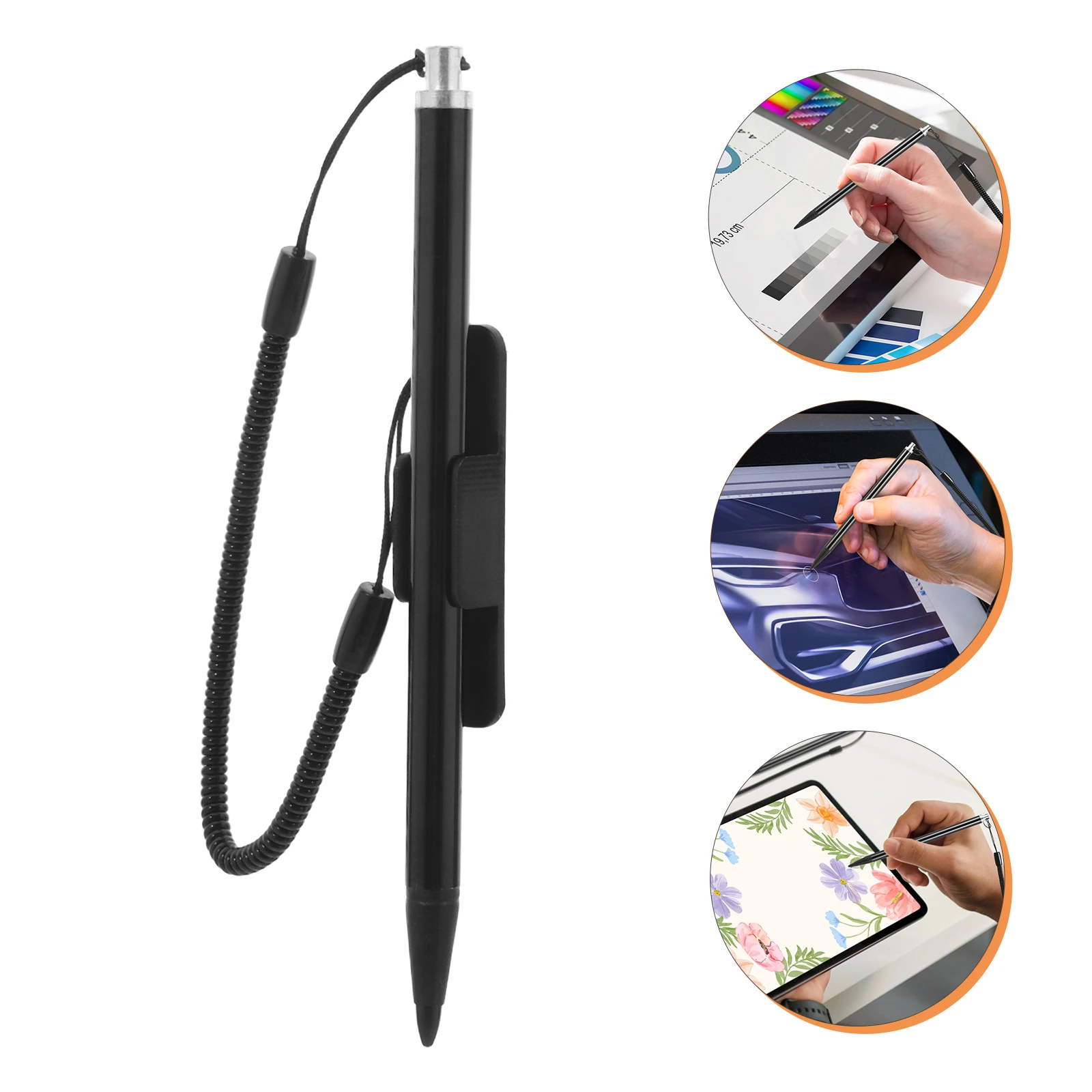 

3 Pcs Resistive Screen Stylus Lanyard Pen Handwriting Touch Drawing Capacitive Copper Anti-scratch Pressure Sensitive