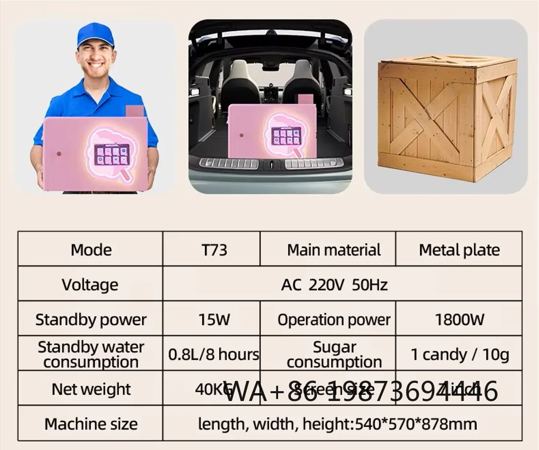 Commercial Grade Electric Tabletop Cotton Candy Machine, Party Snack Candy Floss Maker