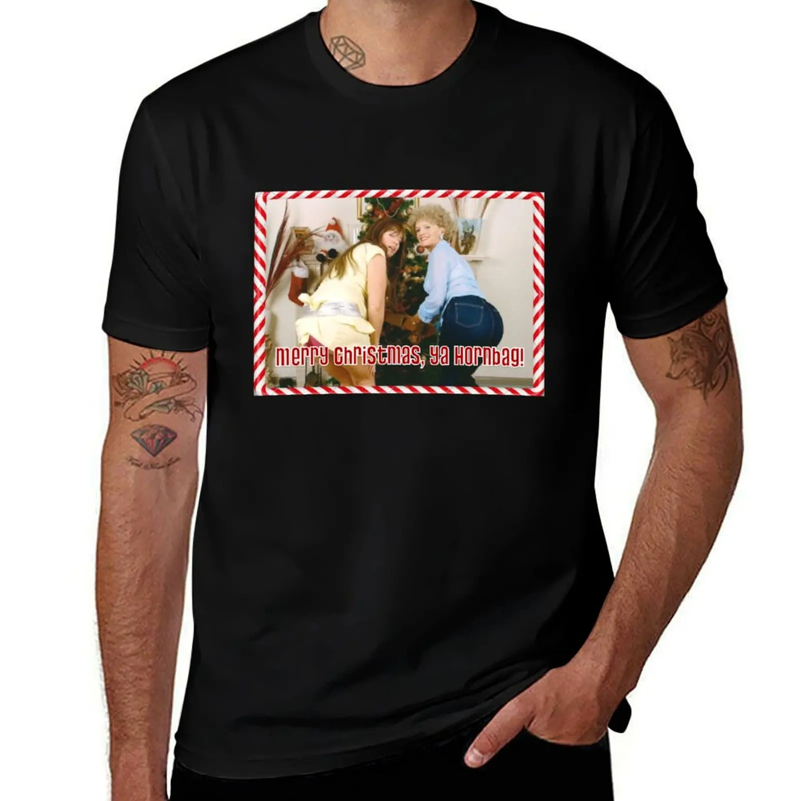 Kath and Kim: Merry Christmas, Ya Hornbag T-Shirt Lightweight Gym Training T-Shirt