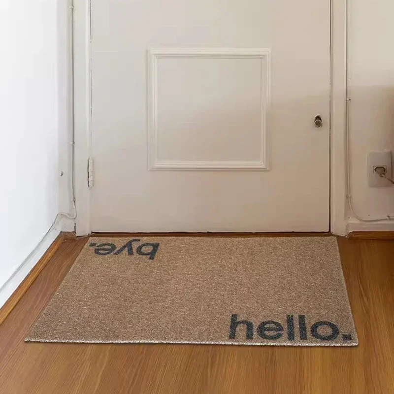 Nordic PVC Letters Welcome Doormat Cuttable House Entrance Mat Rug Carpet Anti Dust Floor Tidy Pad Outdoor Home Decor