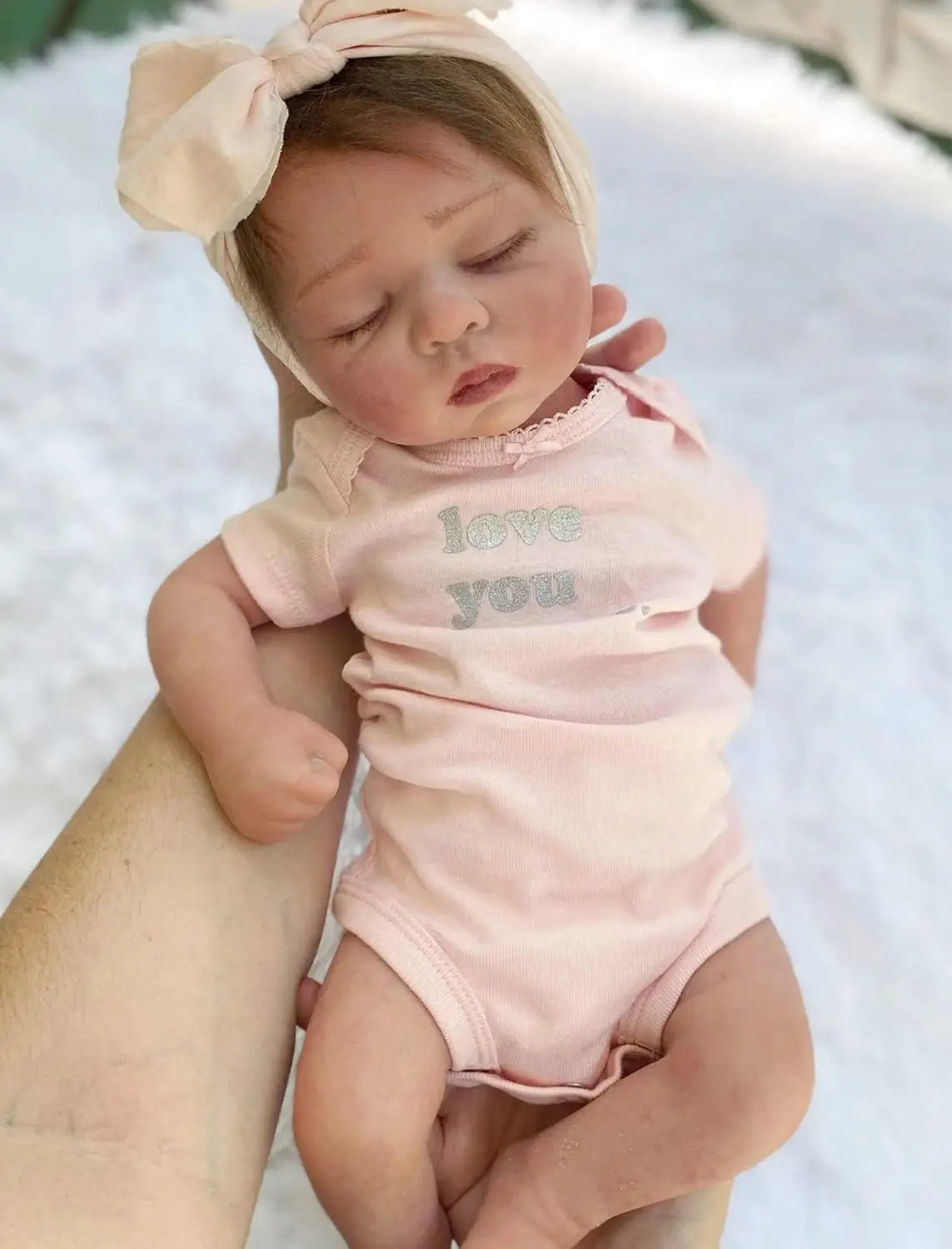 Reborn Baby Dolls Sleeping Girl - 19 Inches Cloth Body Realistic Newborn Baby Doll That Look Real for Kids Age 3+