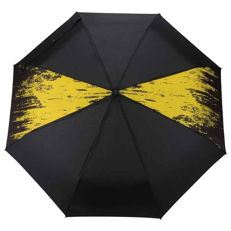 

Подходит для Porsche, тройной бизнес-подарок, рекламный зонт, желтый, черный тканевый, с короткой ручкой, полностью автоматический зонт