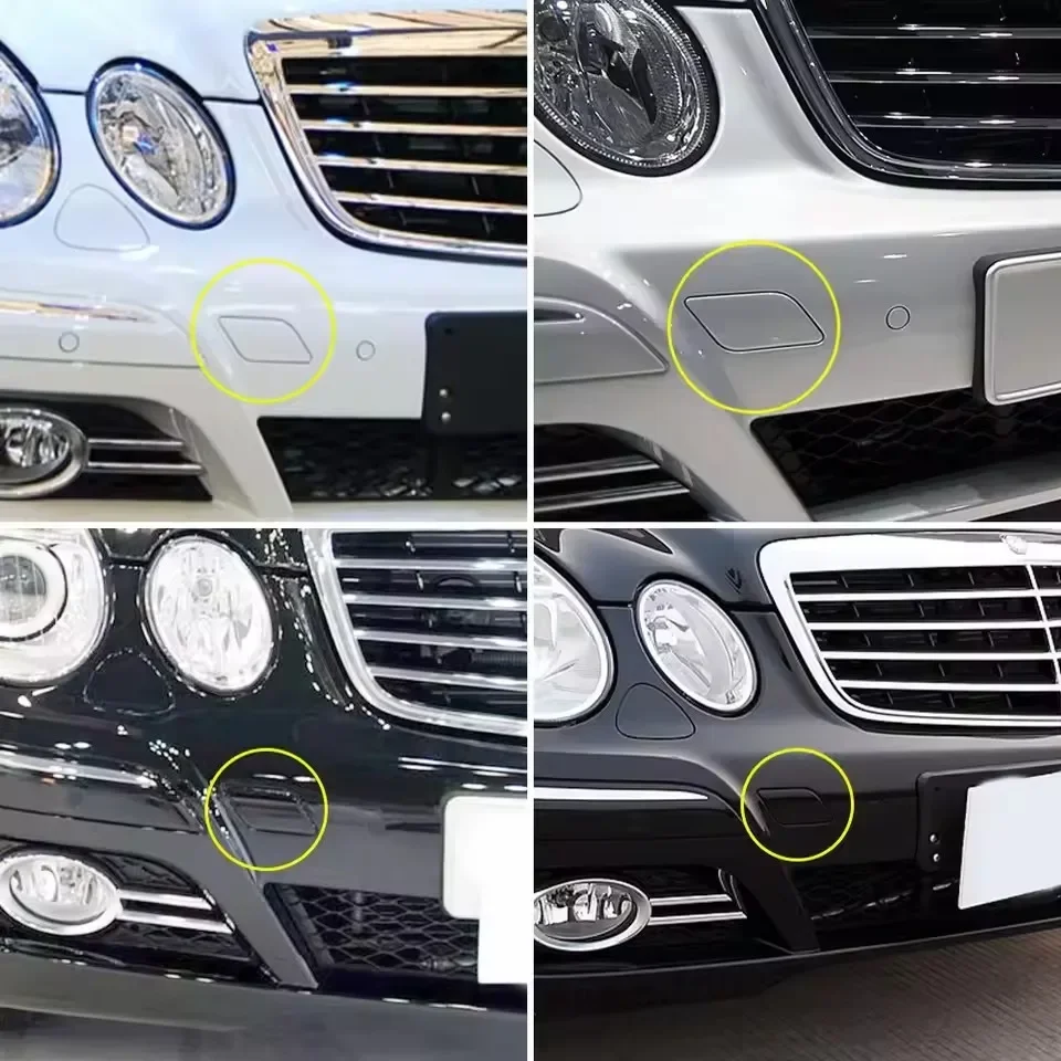 For Benz E Class W211 E200 E280 E350 For Mercedes W211 Car Front Bumper Tow Hook Cover Cap Painted Black White Silver 2118851022