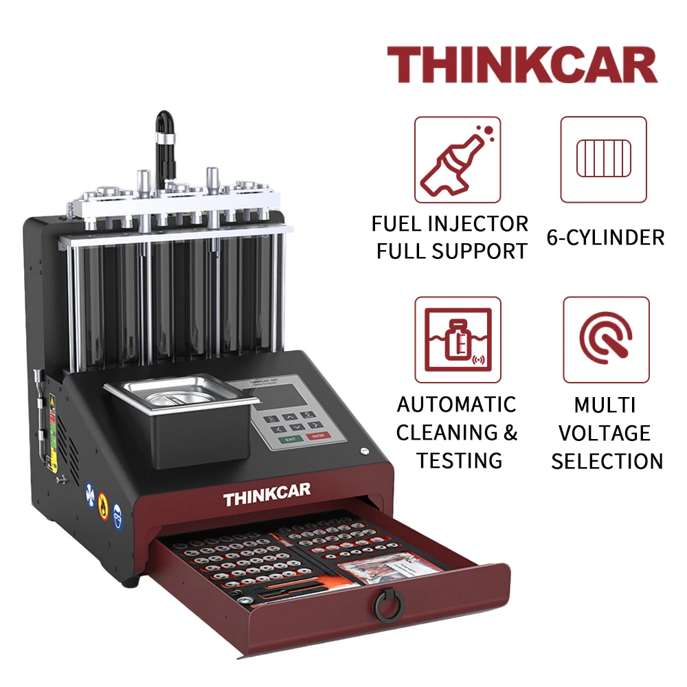 THINKCAR GDI 200 Усовершенствованный пьезоэлектрический очиститель топливных форсунок и тестер, поддержка GDI и пьезоэлектрических форсунок THINKCAR GDI 200 Усовершенствованный пьезоэлектрический очиститель топливных форсунок и тестер, поддержка GDI и пьезоэлектрических форсунок