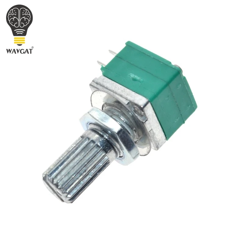 10PCS RK097G 5K 10K 20K 50K B100K Audio Versterker Verzegelde Dual Potentiometer 15mm as 6pins