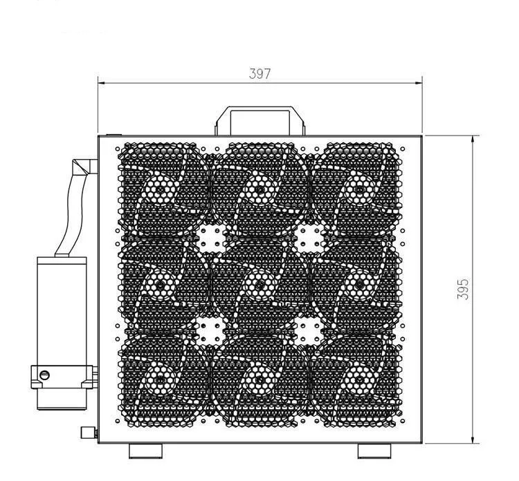 Water cooled external radiator kit High Speed Air Volume Server Fan Cooling System BC9 computer server fan External