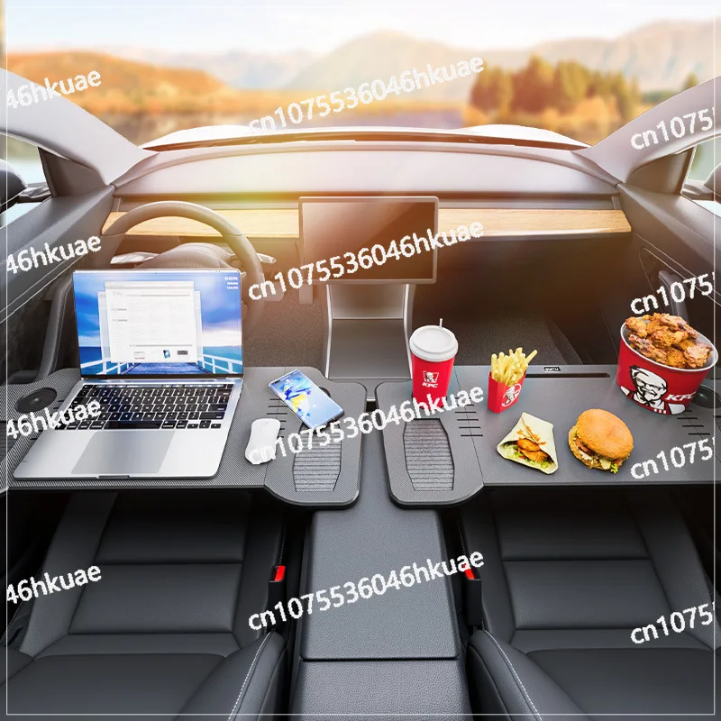 The Car Small Table Is Suitable for Tesla Model 3/Y Front Folding Dining Table, Computer Desk, and Dining in The Car