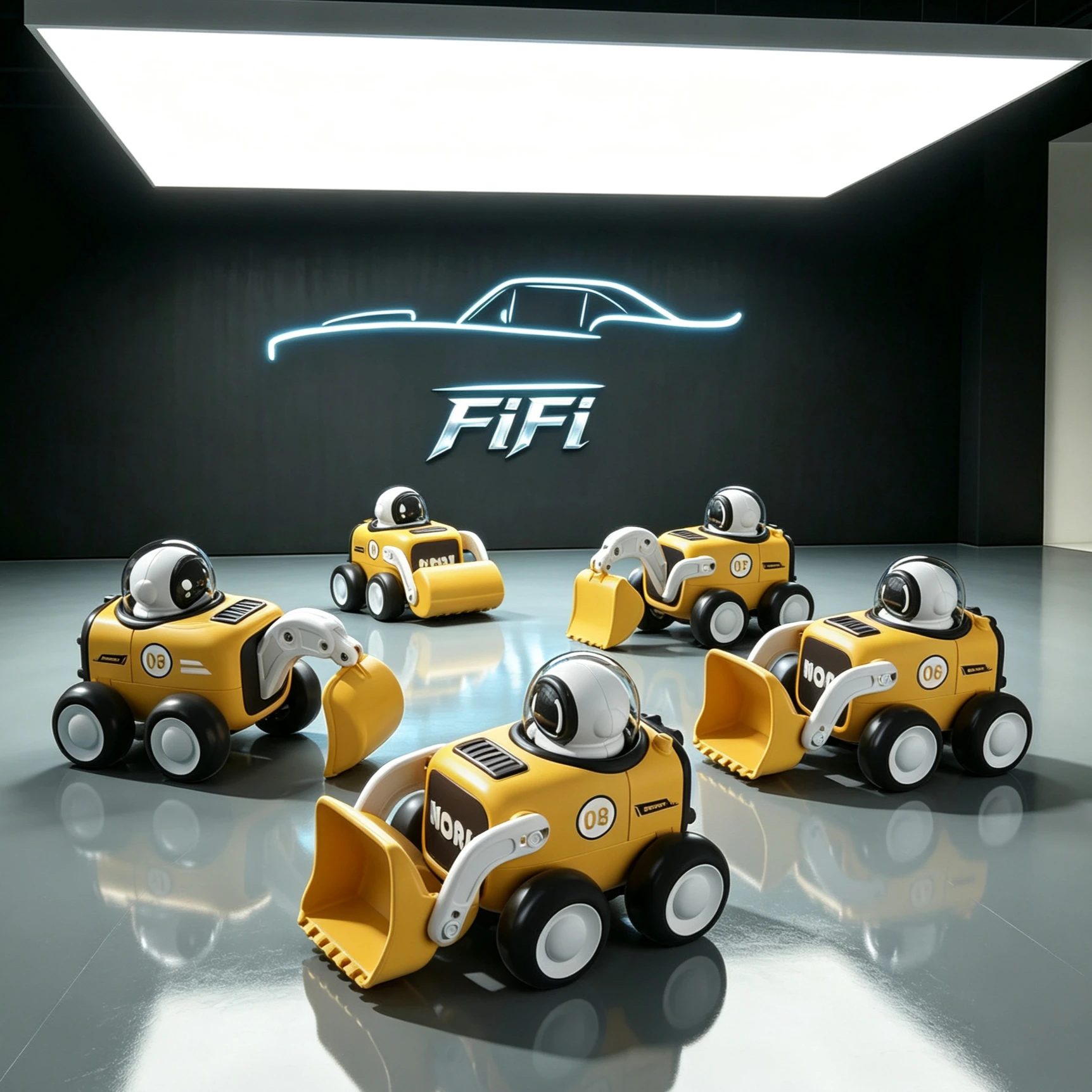 Press To Go Inertia Toy Car With Whistle, Astronaut Engineering Car, Excavator Bulldozer Construction Vehicle Toys