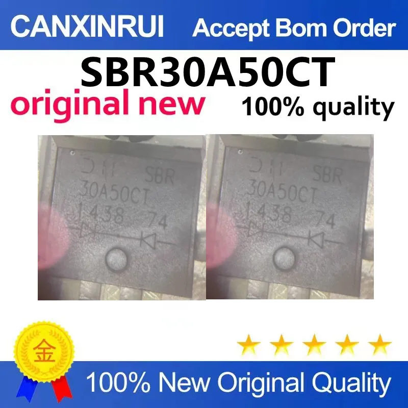 (5-100piezas) Original SBR30A50CT New (DIODE ARRAY SBR 50V 1A TO220AB