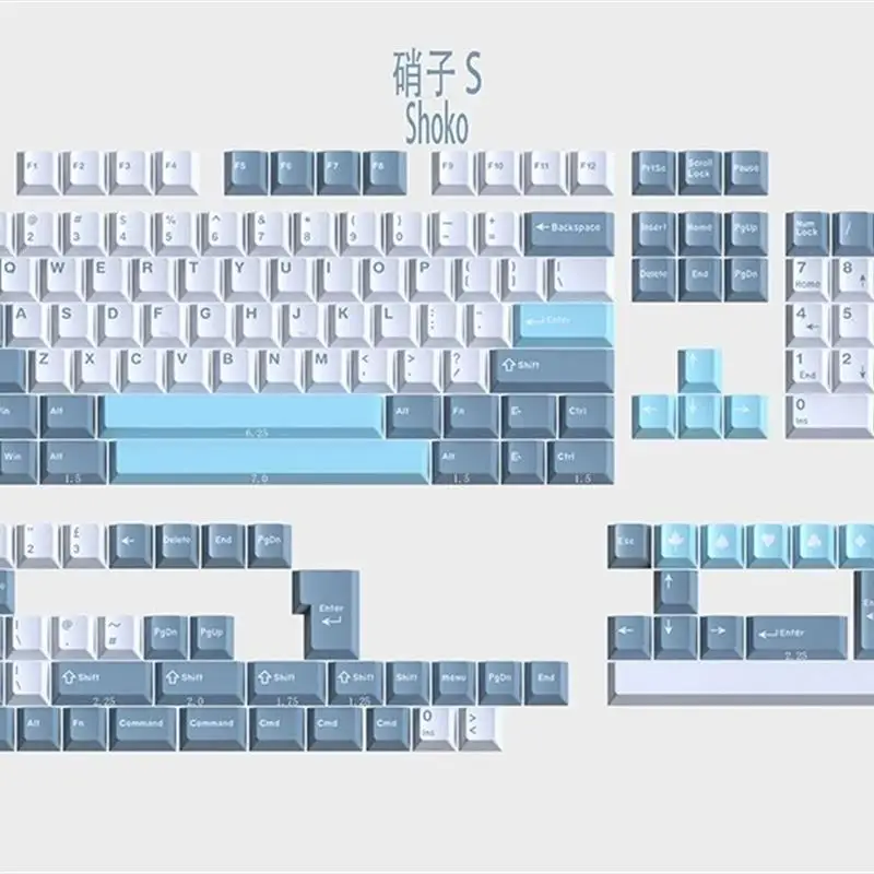 GMK-Teclado mecánico con diseño de cereza, teclas de material ABS de doble tiro, 163 teclas para teclado MX Mechanicla