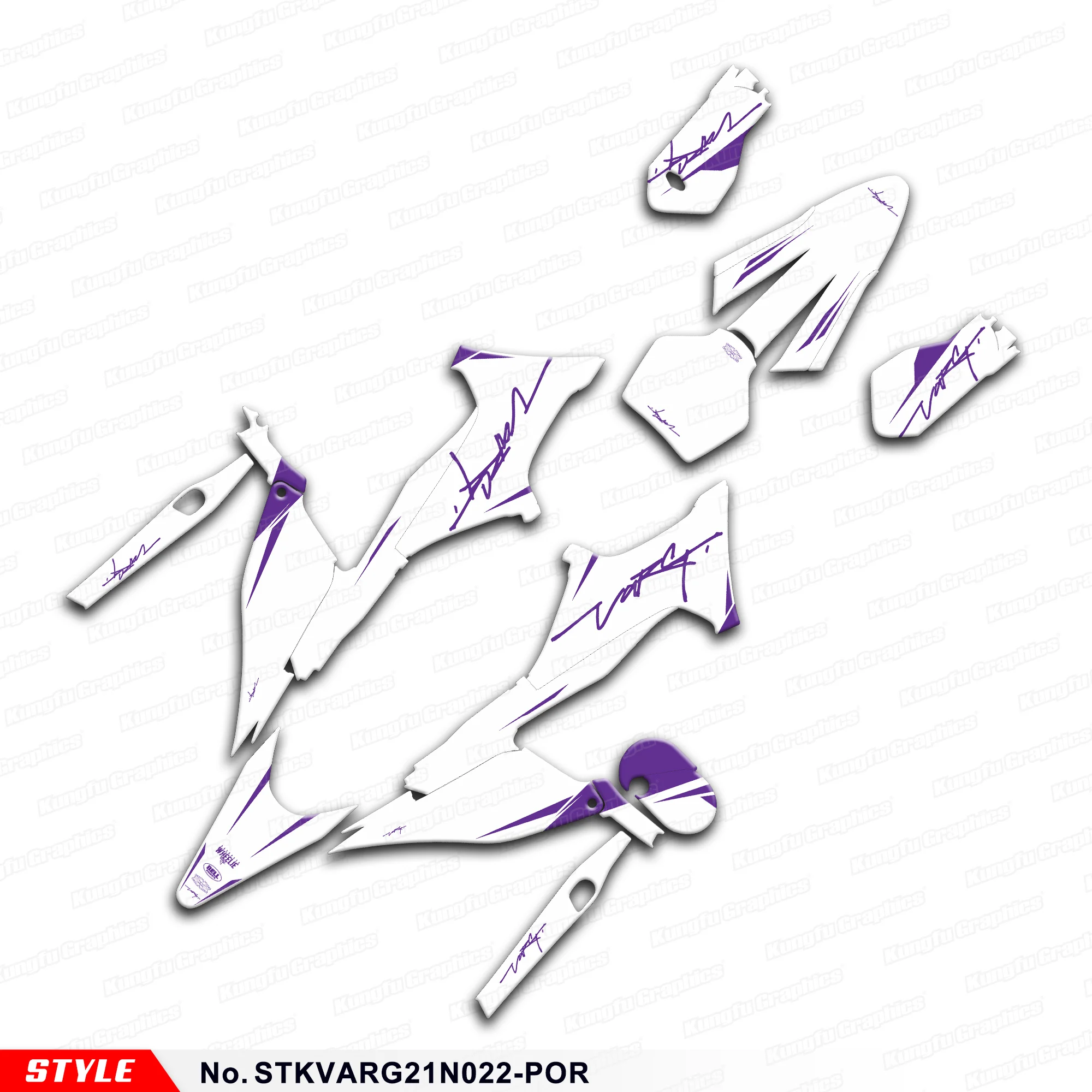 

JY RACING Stickers Complete Motorcycle Decals for Stark Future Varg Dirt eBike, Decoration, STKVARG21N022-POR