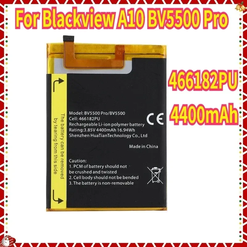 4400mAh For Blackview A10 BV5500 Pro Battery 466182PU Mobile Phone Batteries