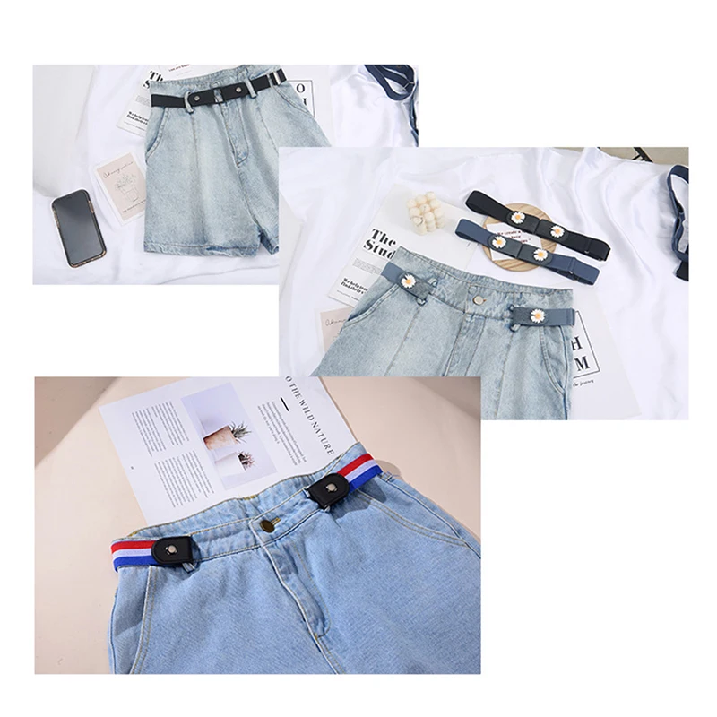Schnallen freier Hüftgurt für Jeans hosen, kein elastischer Hüftgurt mit Schnalle und Stretch für Frauen/Männer, kein Stress gürtel – Detail 4