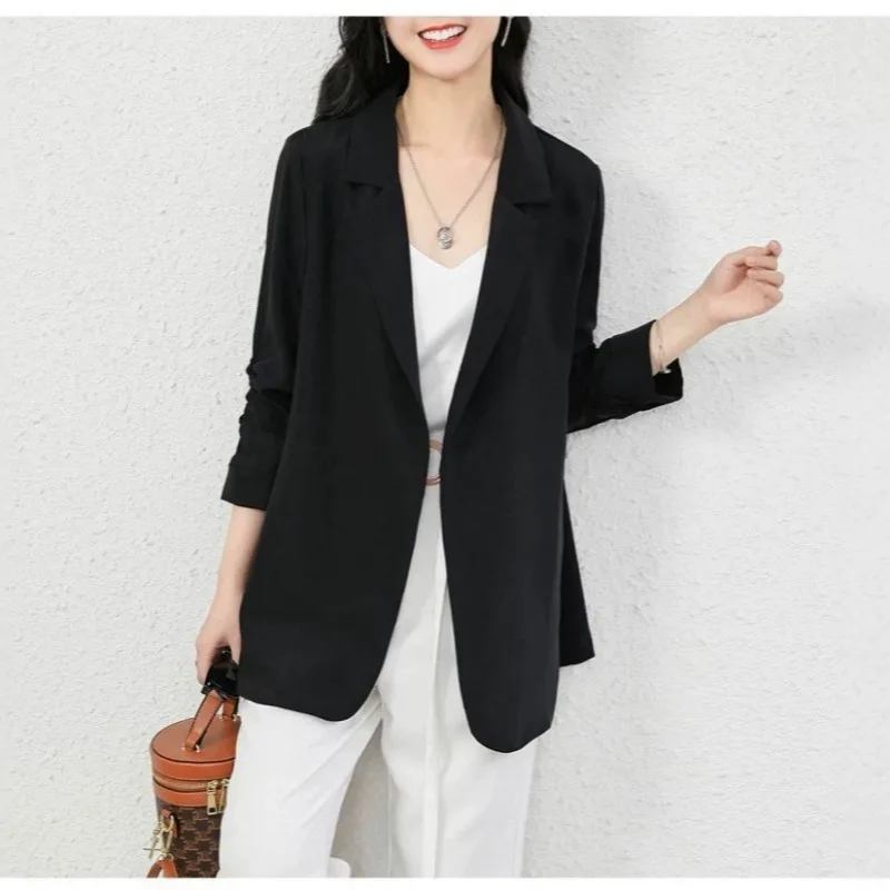Fashionablenew Summer Plus-size Women's Thin Small Suit Jacket Summer Slimming Suit Chubby Sister Sun-protective Pretty Clothing