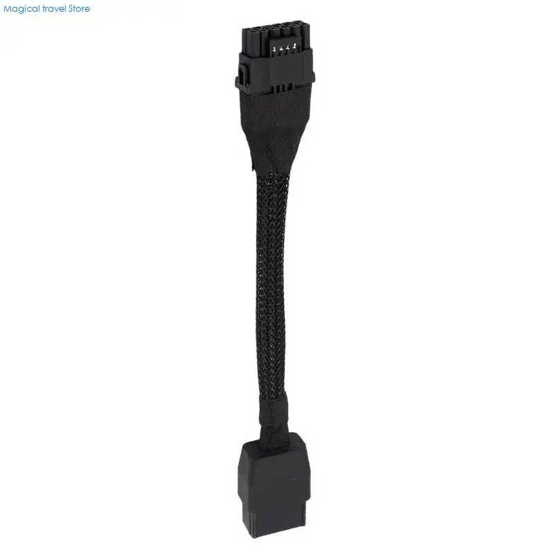 N2UB 12VHPWR 8Pin Female To 16Pin GPU Power Connector 600W High Current Capacity Gold Plated Contact Point
