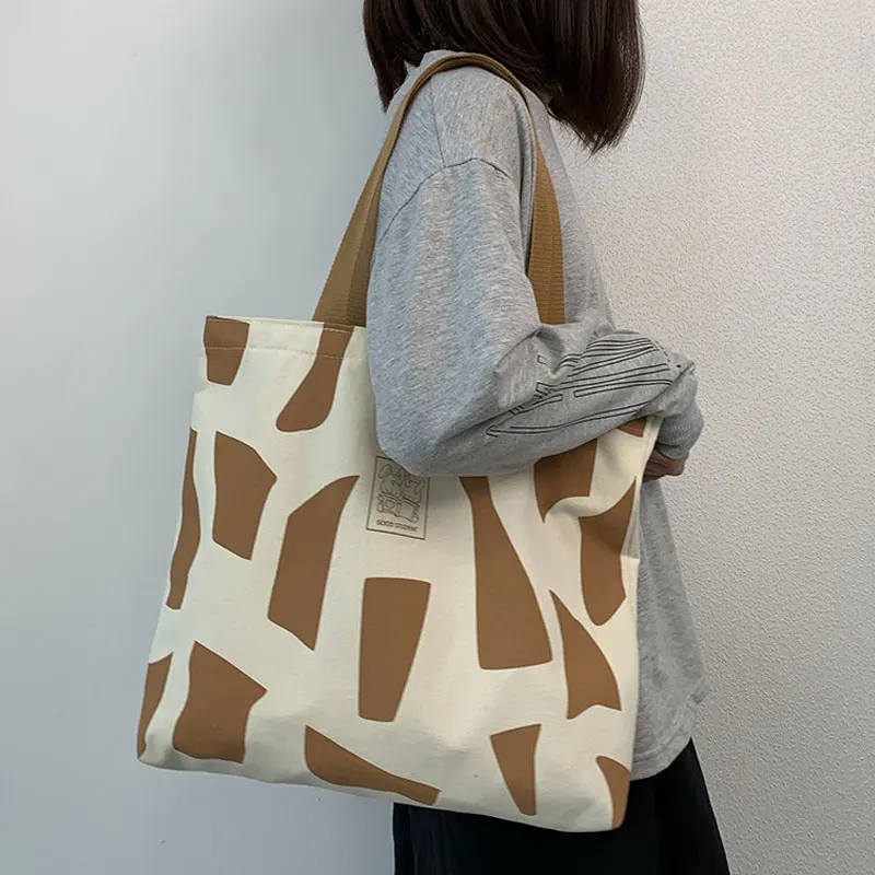 Youda-Bolso de compras de lona para mujer, bolsa de hombro plegable, ecológica, reutilizable, con cremallera, grande, con bolsillo