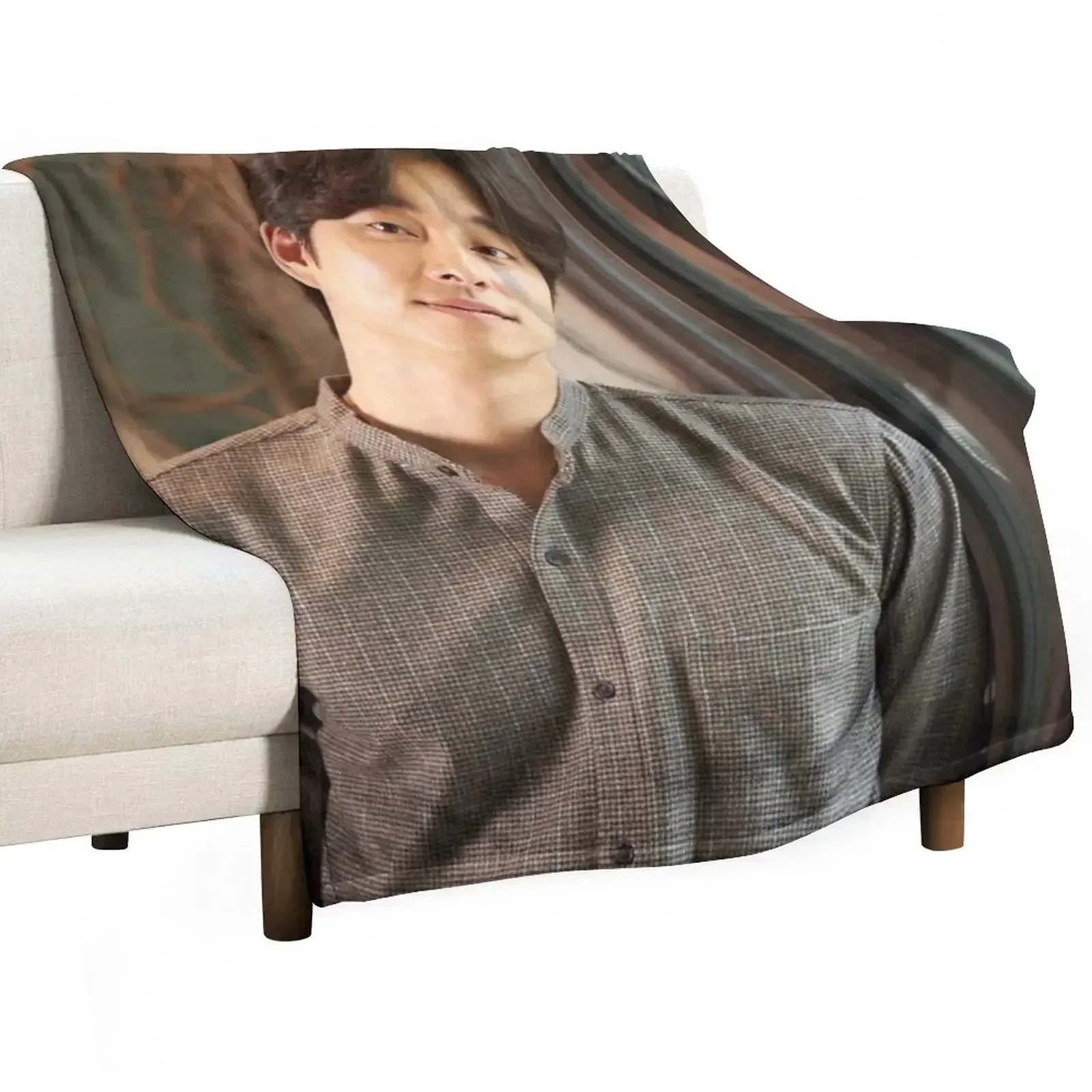 

Gong Yoo Throw Blanket Summer Beddings Cute Flannels Blankets