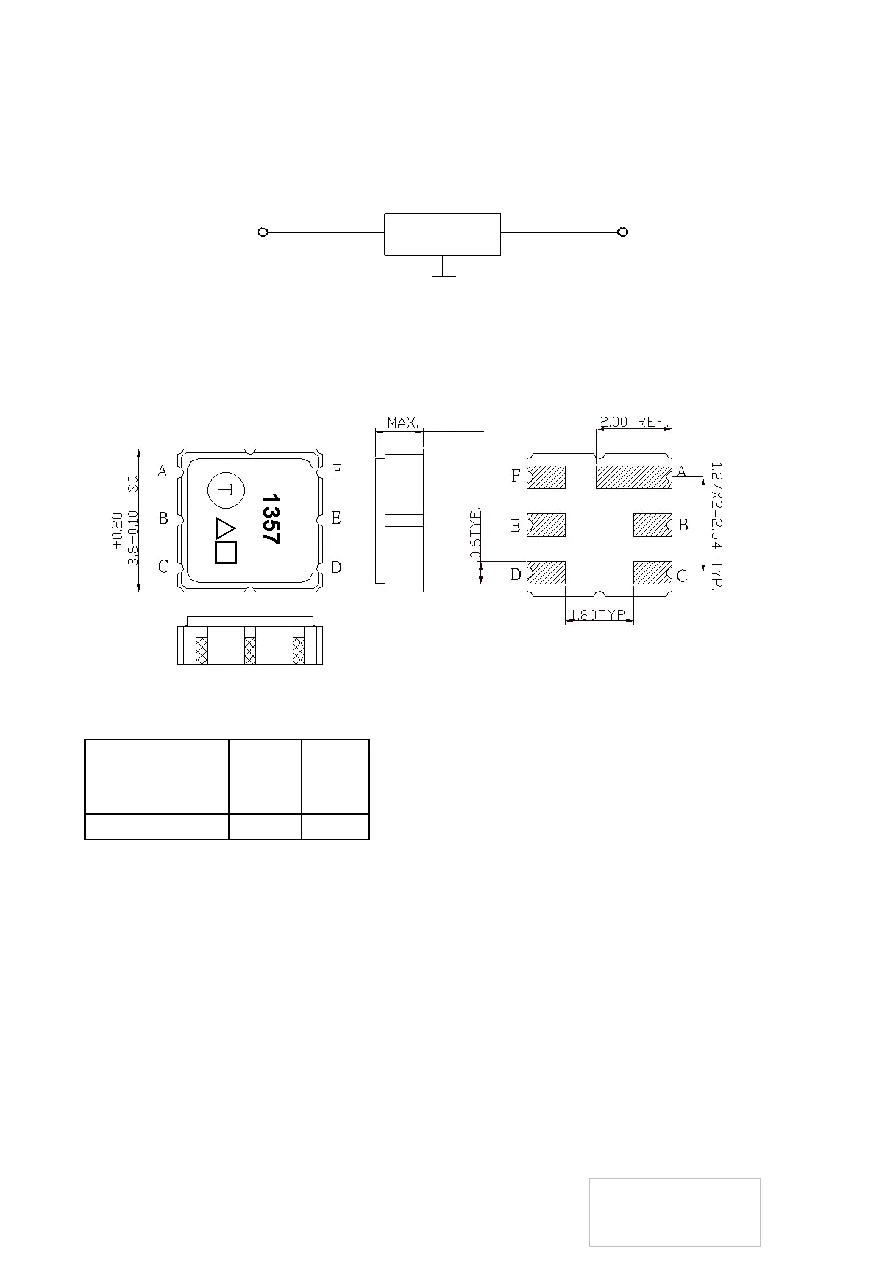 (10PCS) TA1357A 코드 1357 새로운 정품 627MHz 패키지 SMD SAW 필터