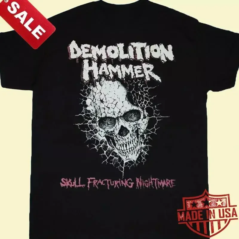 Demolition Hammer Skull Fracturing Nightmare Cotton S 5Xl T Shirt 1Lu521
