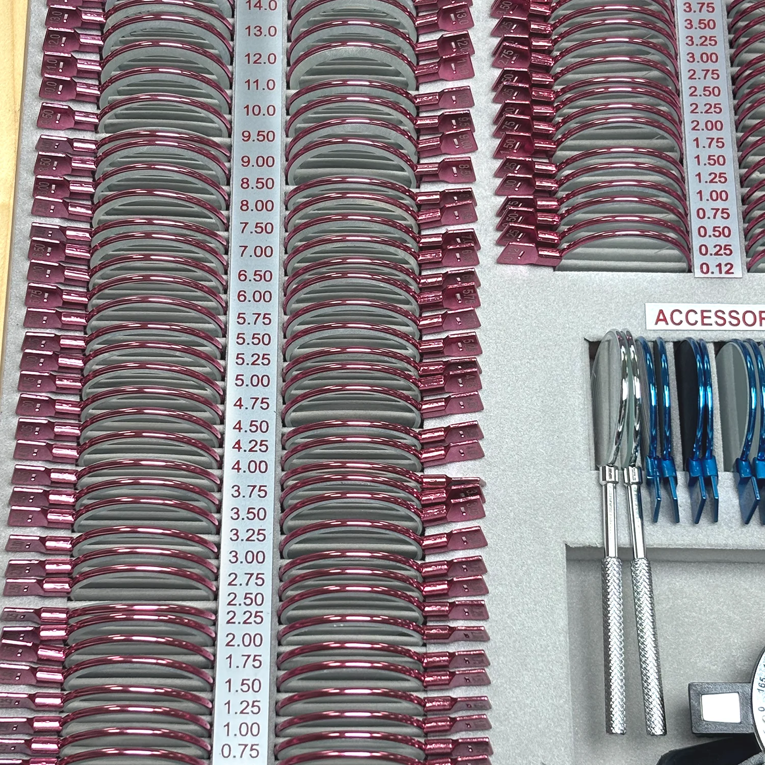 Hot Sale Optical 266 pieces Ophthalmic Trial Lens Set Ophthalmic Instruments Optical Tool Set Case Optometry Rim Aluminium