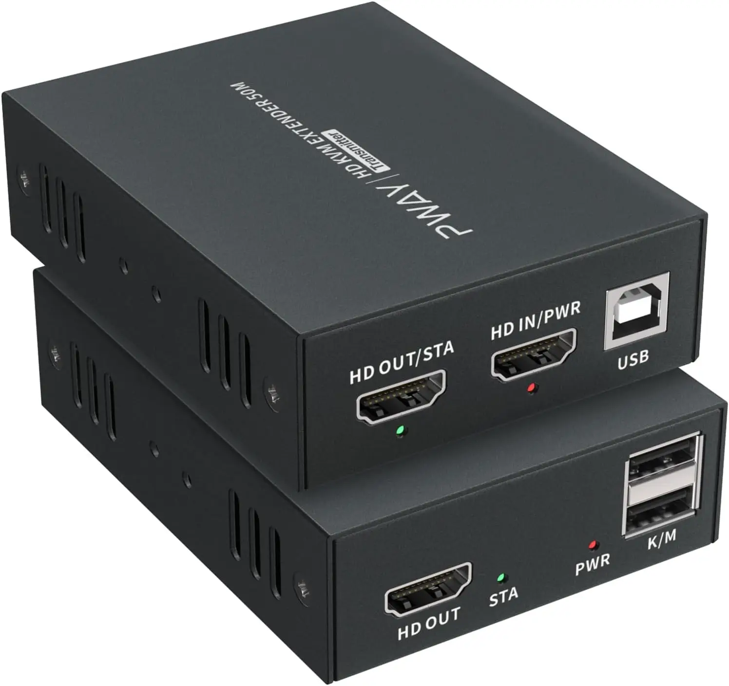 

HDMI KVM USB Extender Over Ethernet Cat5e/6 1080P HD Video Source Controlled By Keyboard Mouse