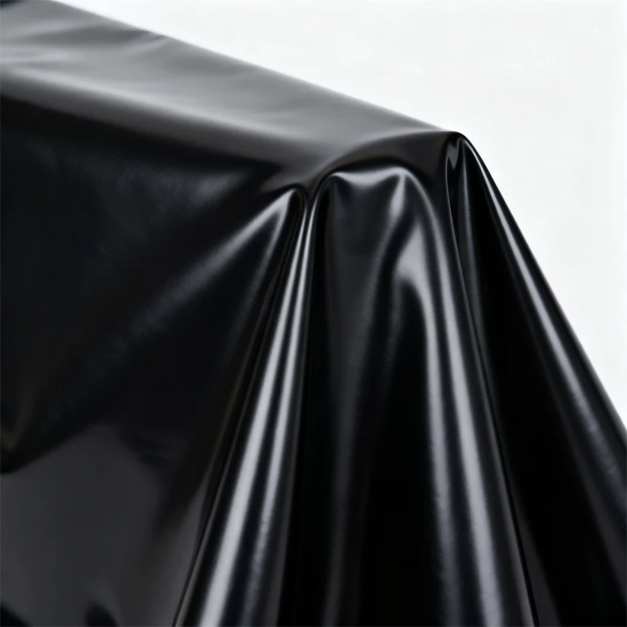 Pure Black PVC Waterproof Bed Sheet Cushion Cover Urine Resistant Stain Resistant Easy To Clean Suitable for All Seasons