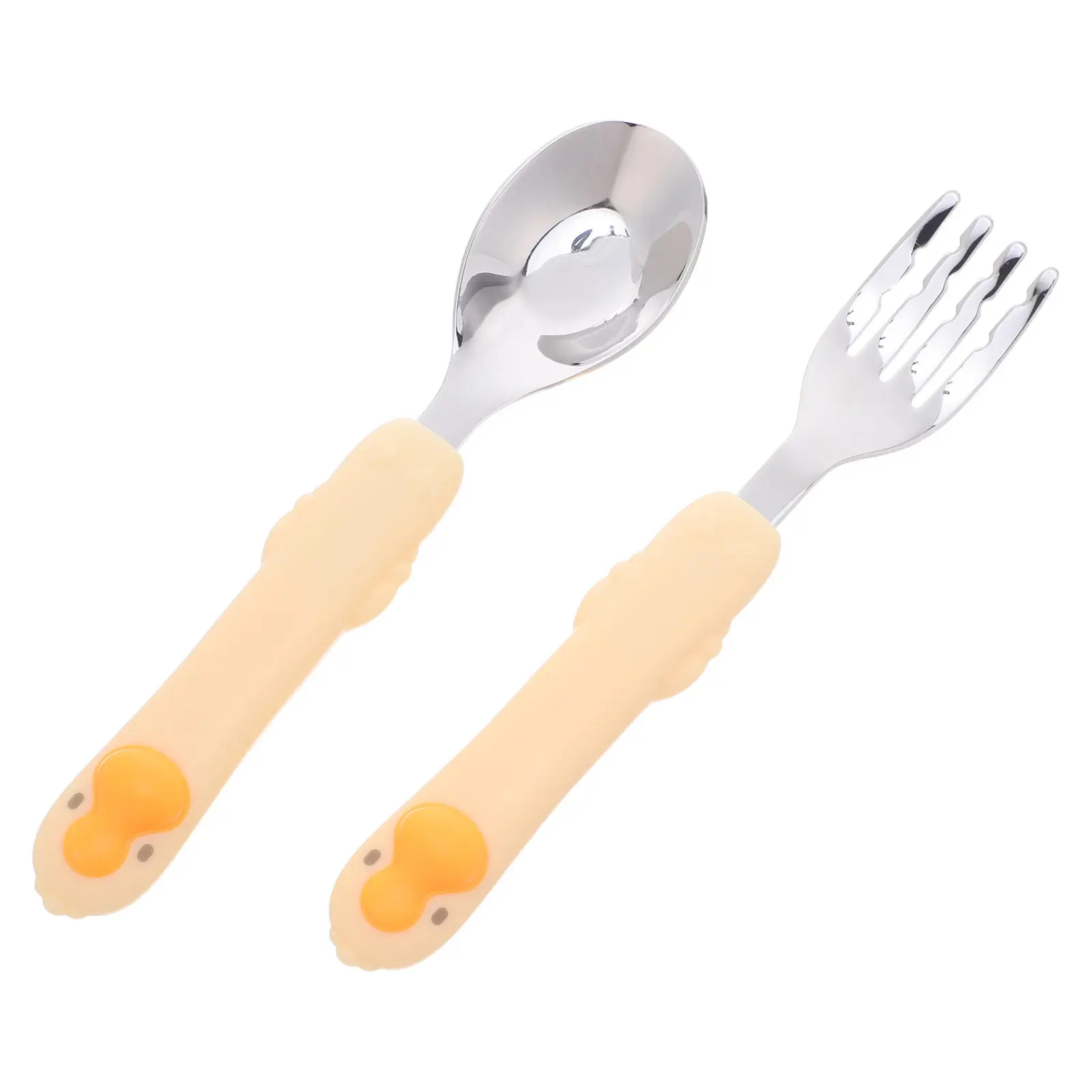 1-conjunto-de-utensilios-para-alimentacao-de-bebes-aco-inoxidavel-cabo-curto-facil-de-segurar-colheres-garfos-para-desmame-aprendizado-talheres-amarelo