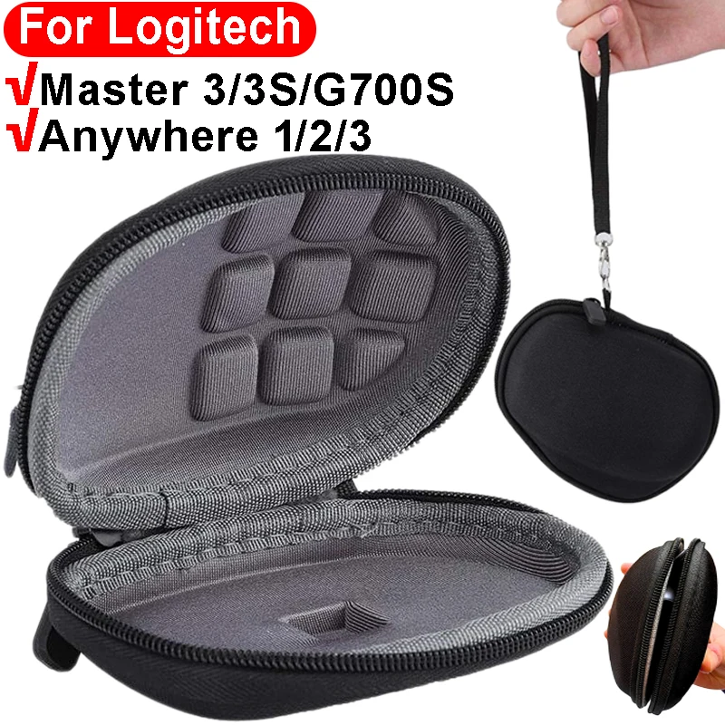 EVA Cover Case for Logitech Master 3/3S/G700S Protector Mouse Carrying Bags for Logitech Anywhere 1/2/3 Protective Storage Bag