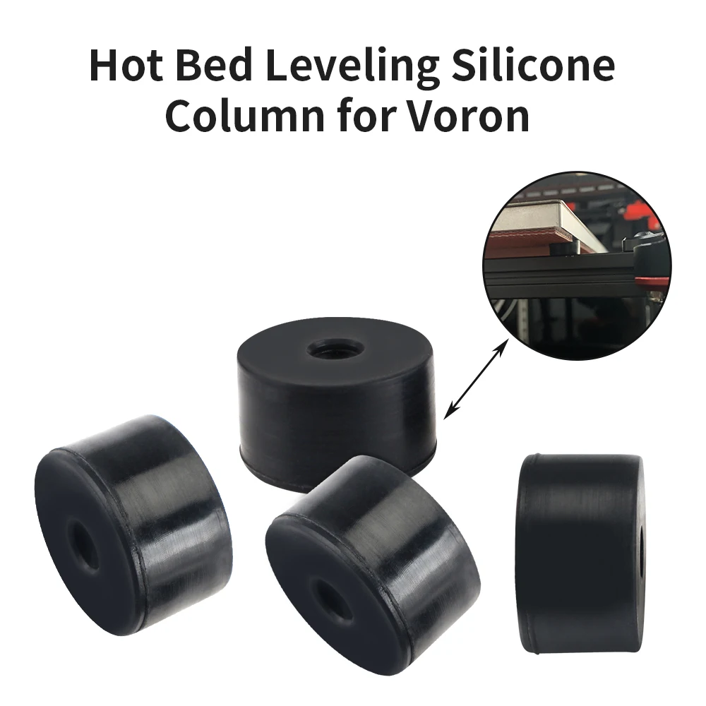 Toaiot Silicone Column Silicone Solid Spacer Heatbed Leveling Column High Temperature 8mm For Voron 2.4 R2 Voron Trident