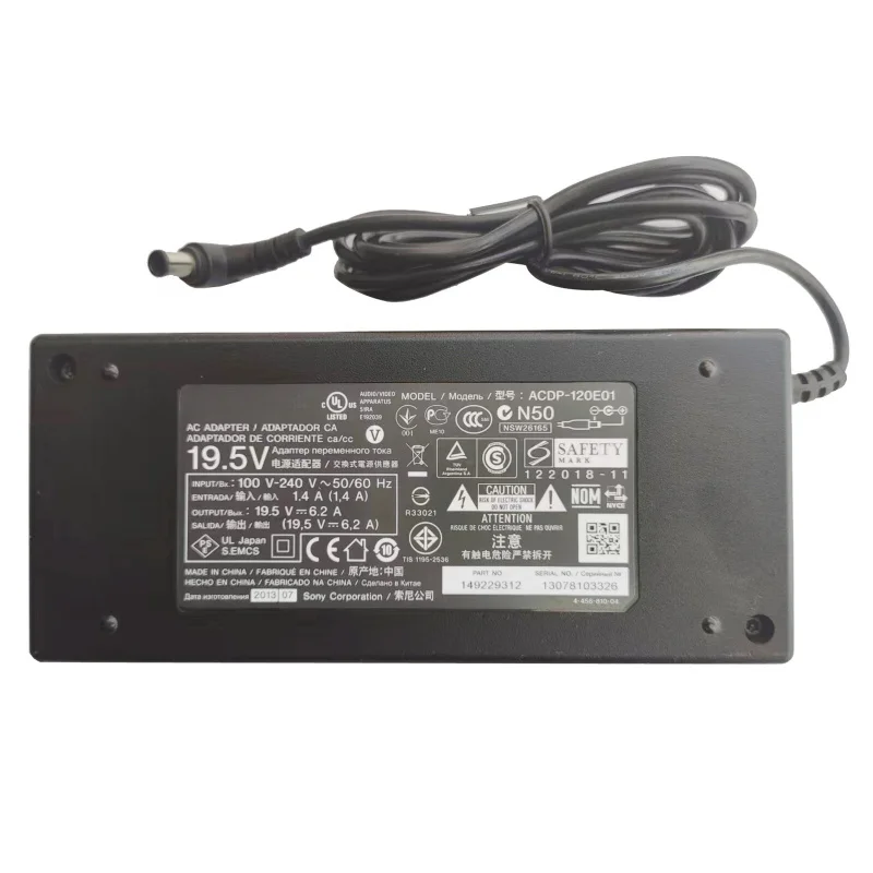 

Зарядное устройство/блок питания переменного тока T+ 19.5V 6.2A 120W для Sony KDL-50W800C KDL-50W680A