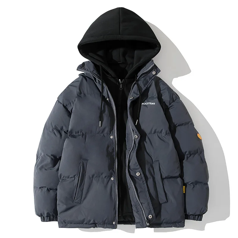 Winter warme Jacke Herren Streetwear Mode Parka Männer Kapuze dicke koreanische Mode losen Mantel für Männer Frauen Winter neu