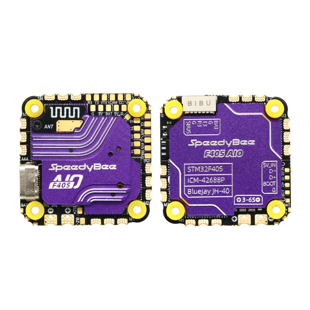 Speedybee f405 aio controlador de vôo fc 40a esc 3-6s lipo ICM-42688P giroscópio para fpv rc quadcopter drone o3 unidade de ar/link/vista