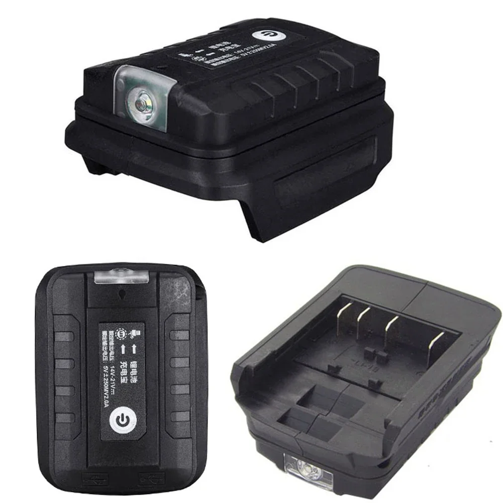 Battery Converter DC 14V-21V, Max 2A USB Converter Intelligent Charging Board LED Light Mobile Side Power Solution