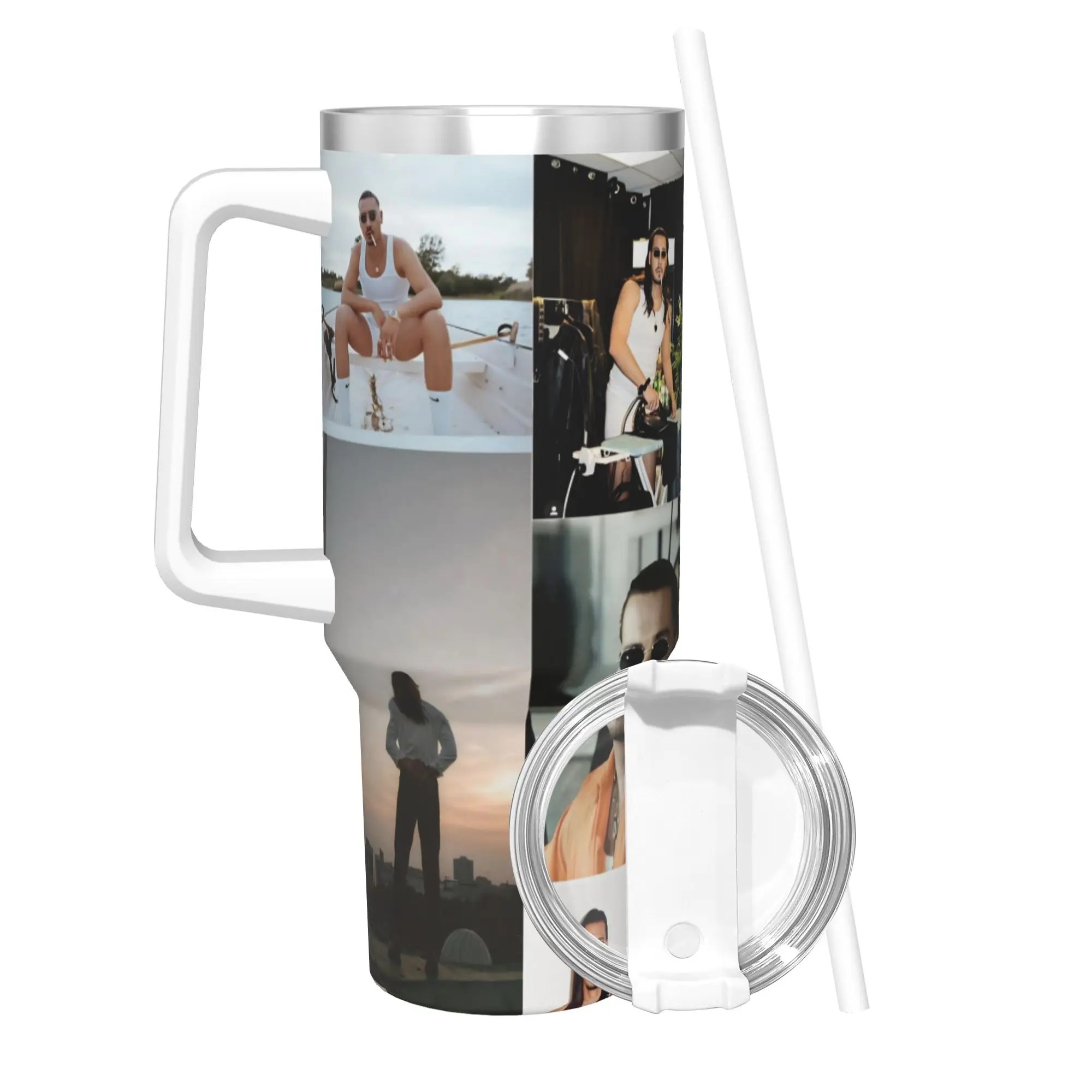 Apache207 Rapper Tumbler 40oz Stainless Steel Double Wall Vacuum Insulated  Tumblers Mug With Straw
