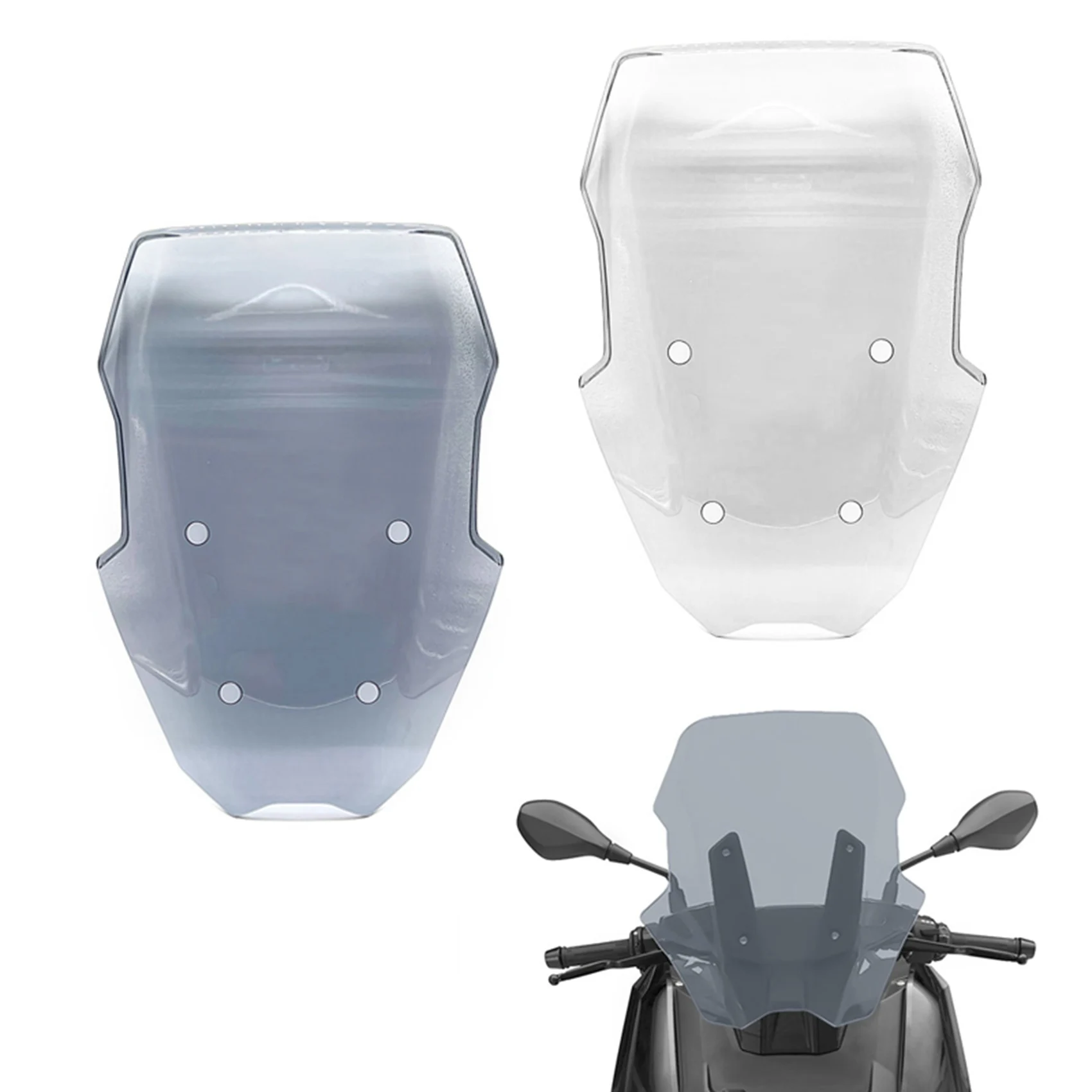

Motorcycle Windscreen Windshield Deflector Covers Wind Screen For-BMW C400X C 400 X 2019-2021