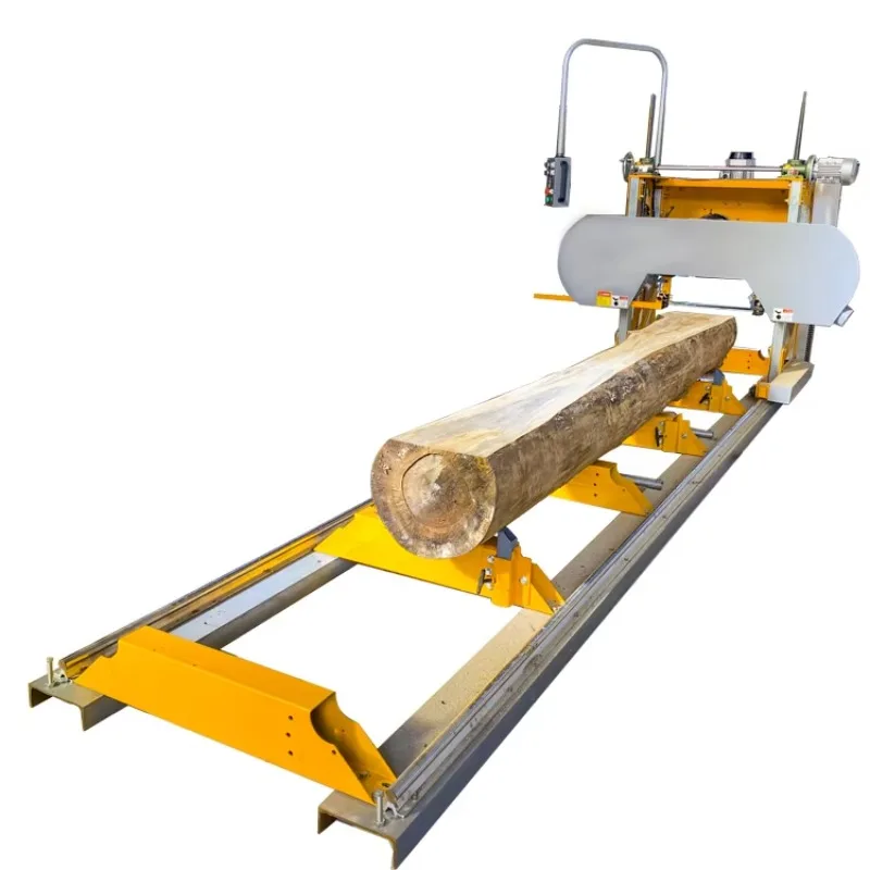 Professional Sawmill Factory Horizontal Band Sawmill Automatic Feeding System Heavy Duty Timber Processing Commercial Timber