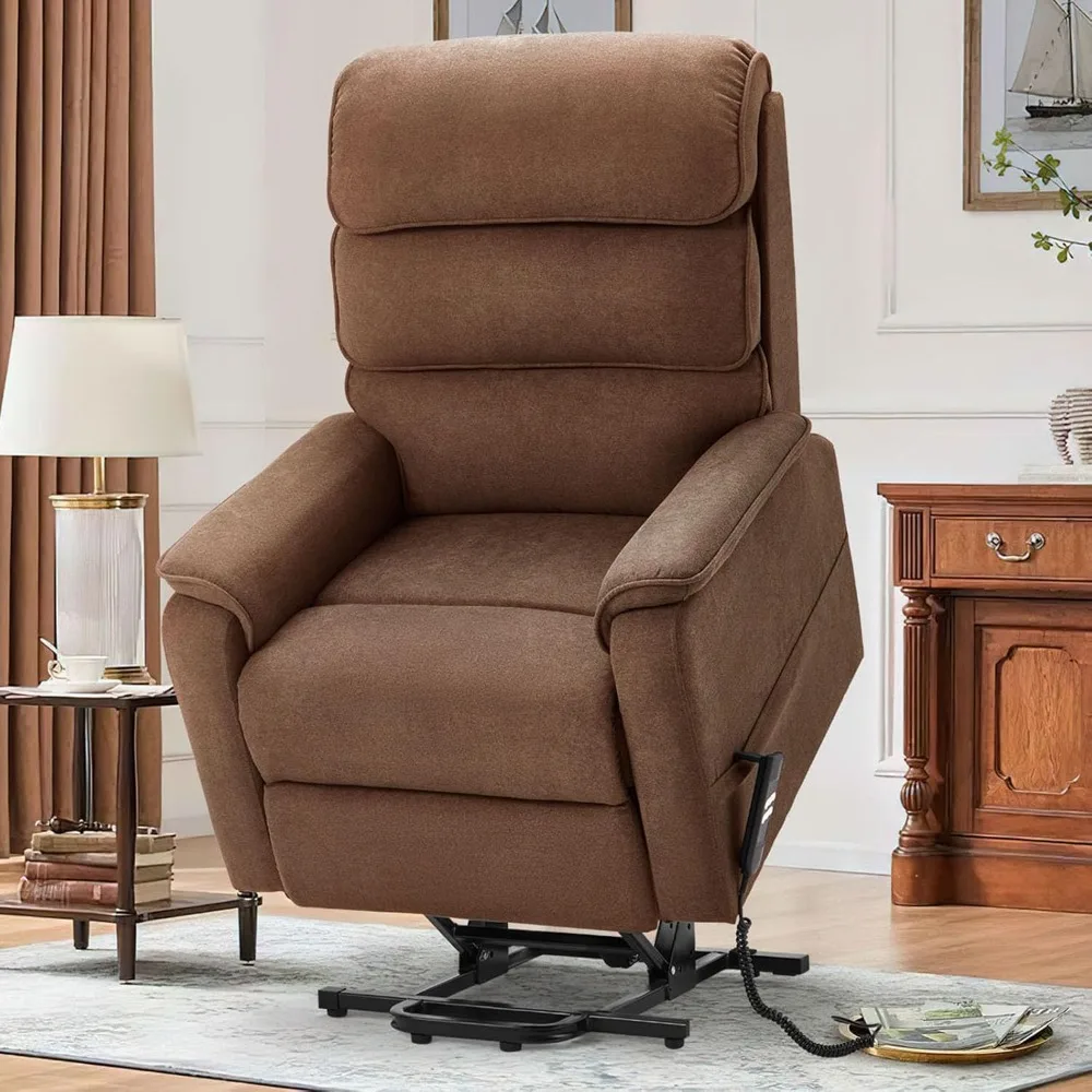 

Dual Motor Electric Power Recliner Lift Chair Electric Recliner,Heated Vibration Massage Sofa with Side Pockets & Remote Control