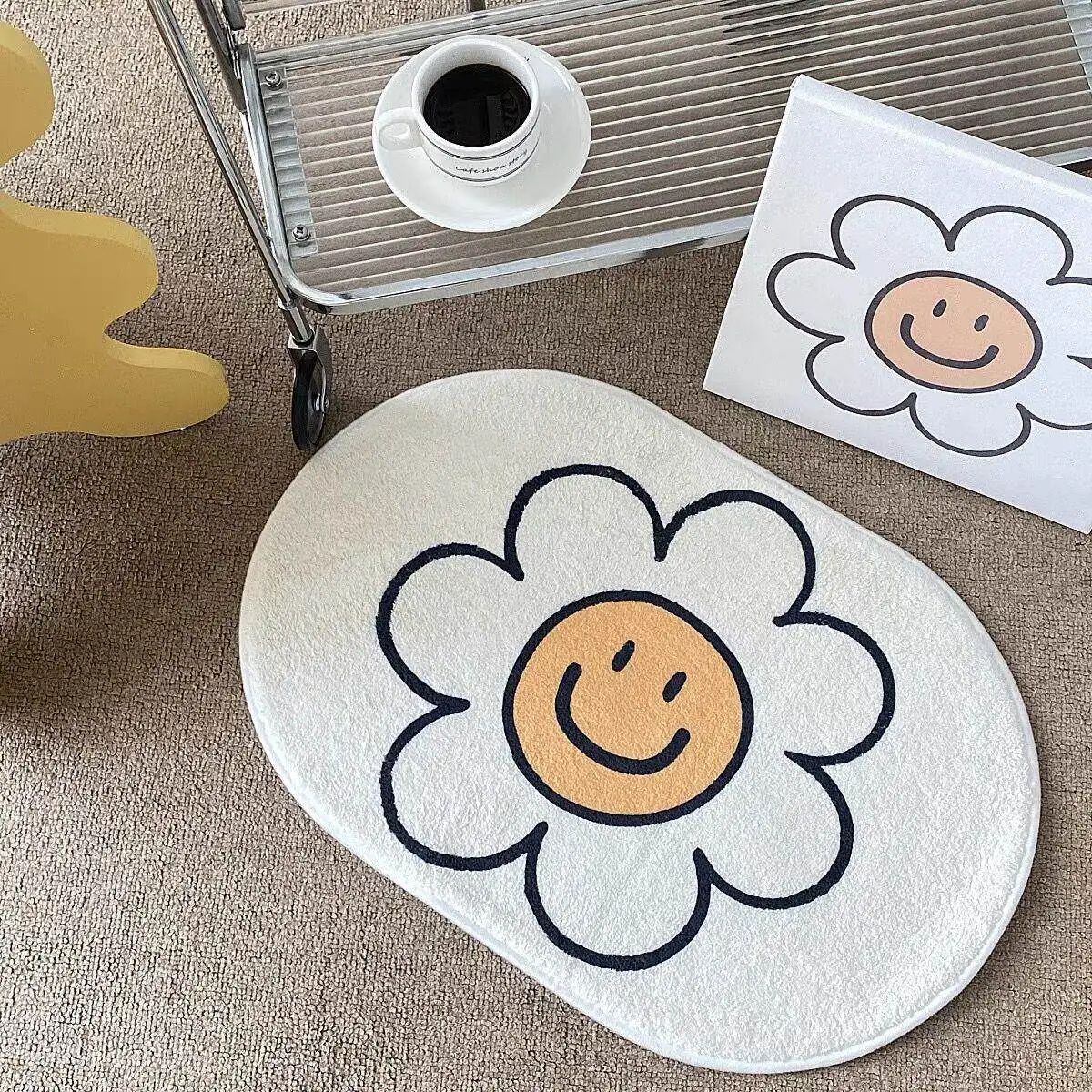 imitation velvet bathroom absorbent floor mat bedroom bathroom carpet entrance bathroom door