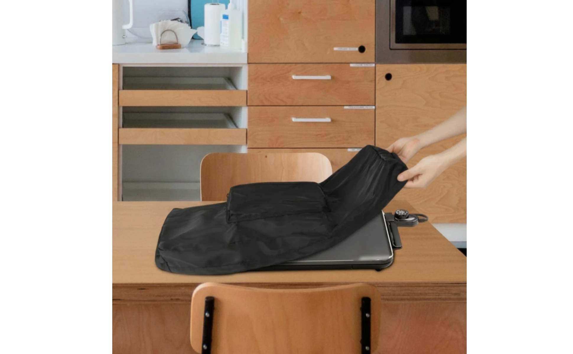 Electric Grill Cover Bag Dustproof Grill Dust Cover Padded Zippered Bag Portable Reusable Electric Grill Cover Bag Dustproof Grill Dust Cover Padded Zippered Bag Portable Reusable