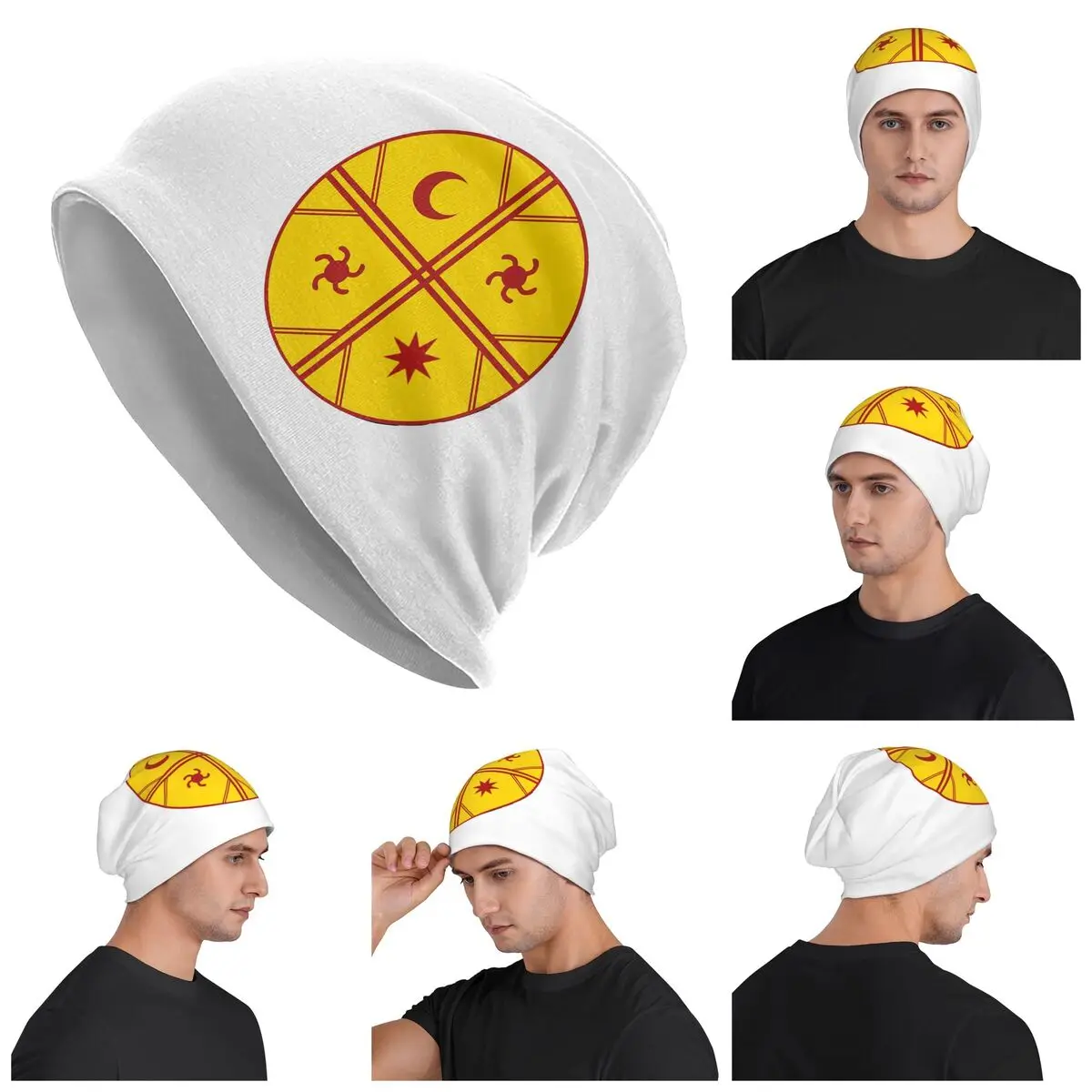 Flag Of Argentina Mapuche Flag Men Women Adult Beanies Caps Knitted Bonnet Hat Warm Fashion Autumn Winter Outdoor Skullies Hats