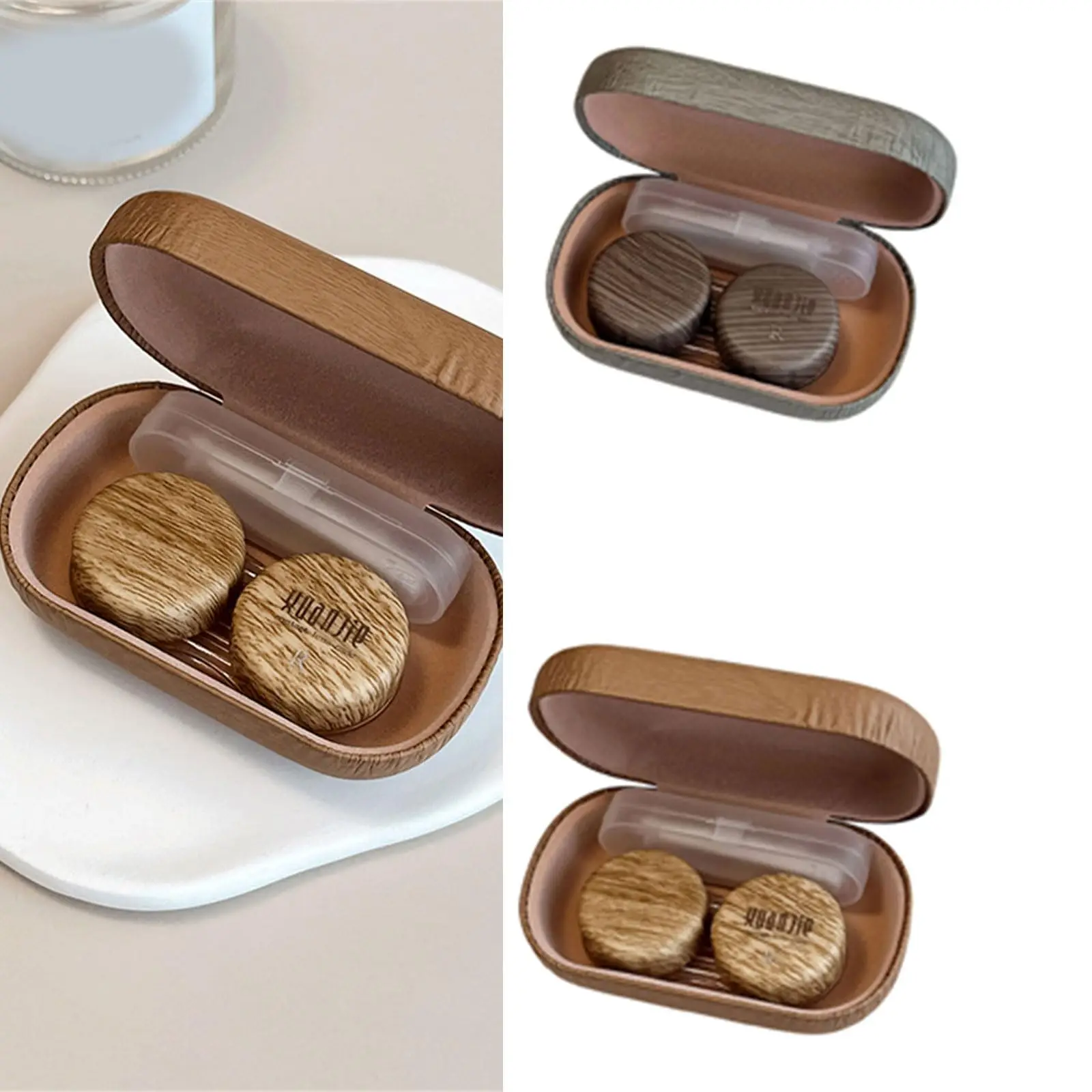 Contact Lens Storage Box Compact Contact Lens Care Case Application Tool Storage Case Hard Colored Contact Lens Case For Travel