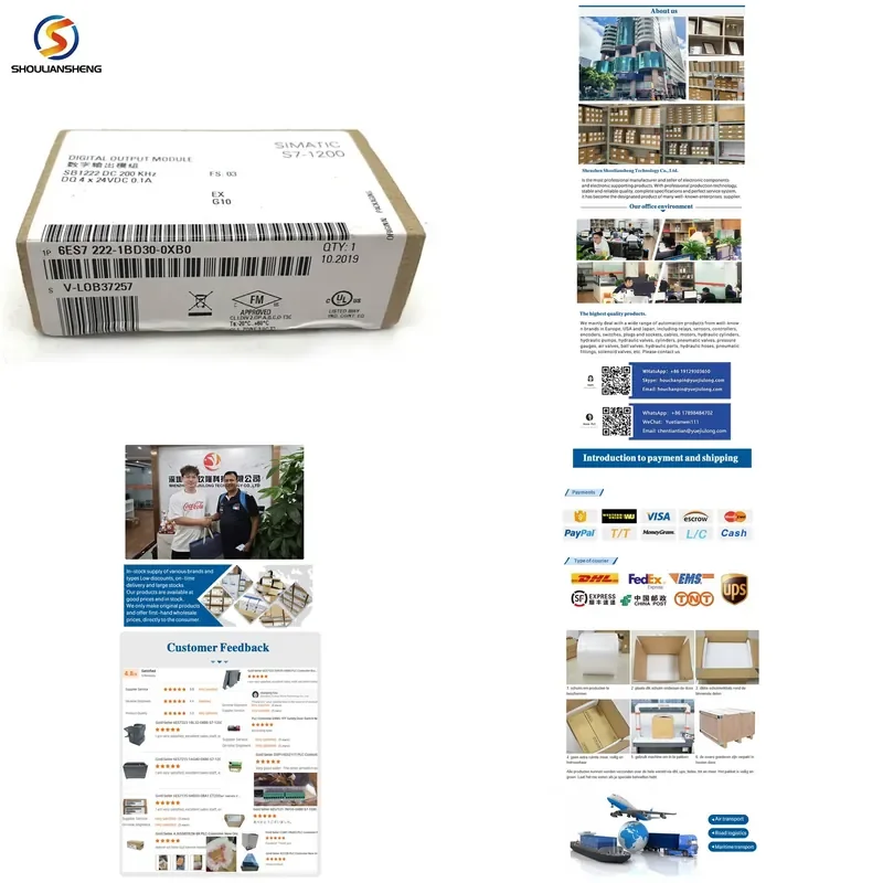 High Quality Industrial Automation Plc Pac Dedicated Controllers with 6ES7222-1BD30-0XB0 Plc Logic Programming Controller
