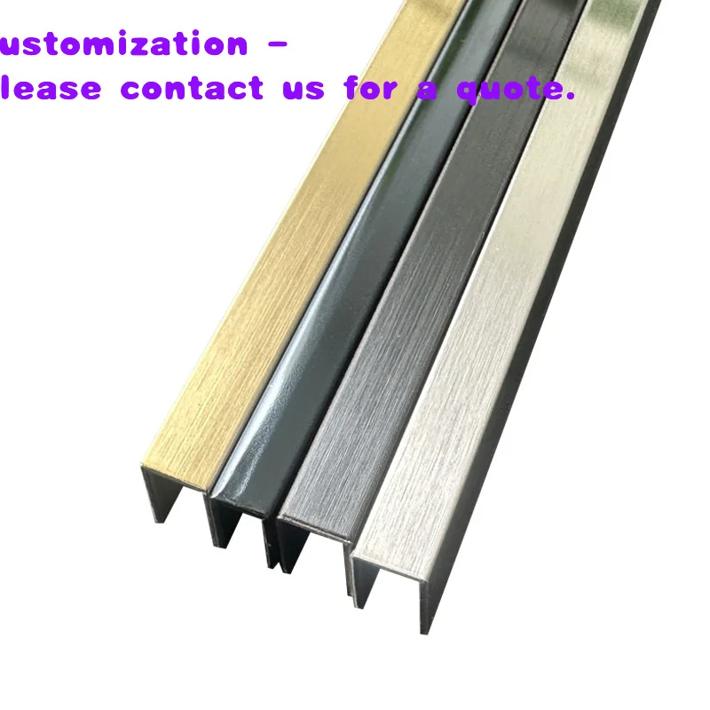 

custom.Round Black Stainless Steel Ceramic Tile Corner Trim Curved Tile Accessories