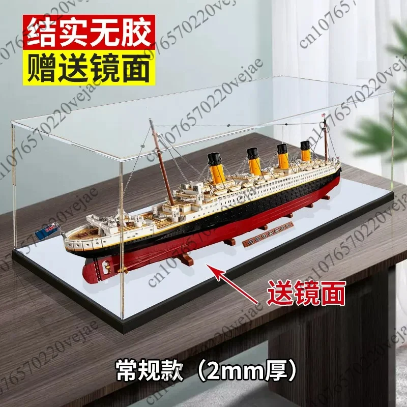 Display Box Building Block Transparent Dust Cover for 10294 Titanic Model Doll Acrylic - view 6