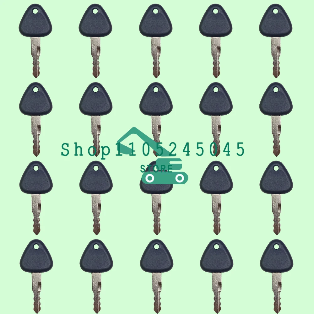 20PCS 777 Starter Keys for Excavator & Heavy Equipment Ignition Switch Starter Replacement Fit Many Models