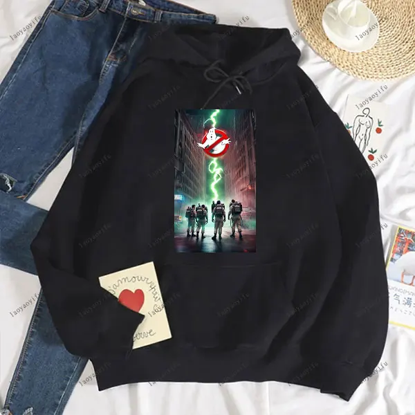 Ghostbusters Fashion Anime عارضة الرجال هوديي النساء والرجال البلوز قطرة الكتف رياضية الخريف والشتاء البلوز