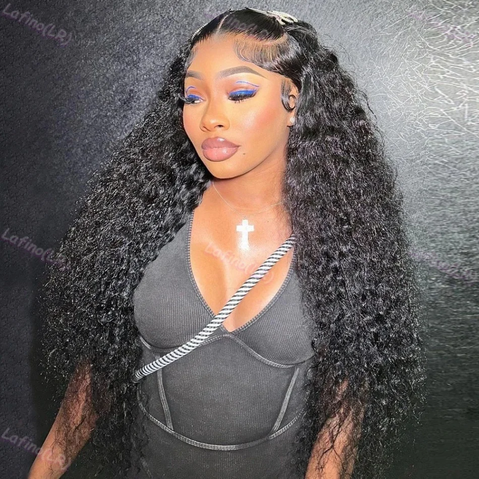 

30 Inches 13X6 HD Transparent Deep Wave Human Hair Lace Frontal Wig 13X4 Lace Front Loose Wave Curly Human Hair Wigs For Women