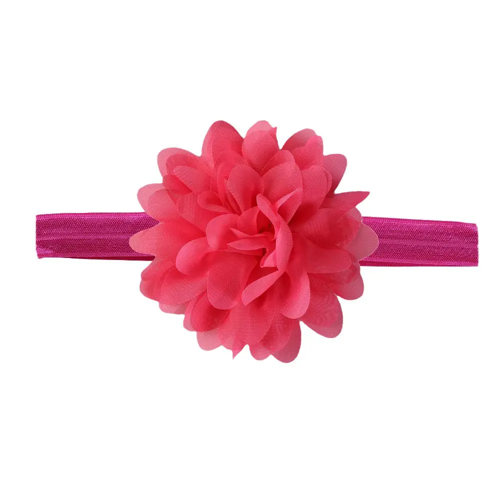 10cm baby Headband Chiffon Flowers Elastic hair band  Boutique DIY Flower baby Girls headwear Children Hair Accessories